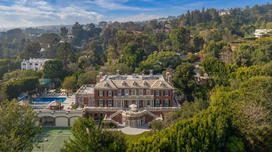 Rosewood Bel Air estate aerial